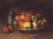 Gustave Courbet Still life with Apples and a Pomegranate France oil painting artist